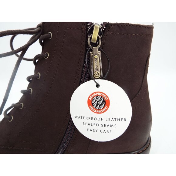 Blondo Vinny Brown Nubuck Leather Waterproof Ankle Boots Size 7M - Picture 9 of 14